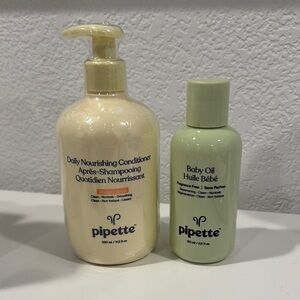 Pipette set of 2 Cream Conditioner and Baby Oil Set